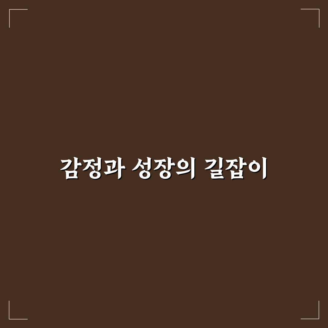 감정 다루는 책 추천 내면 성장 위한 필독서 정리