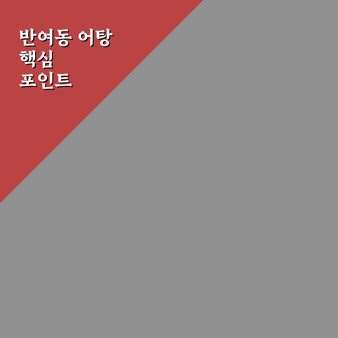 반여동 어탕 맛집 5가지 기준별 비교 분석 가이드