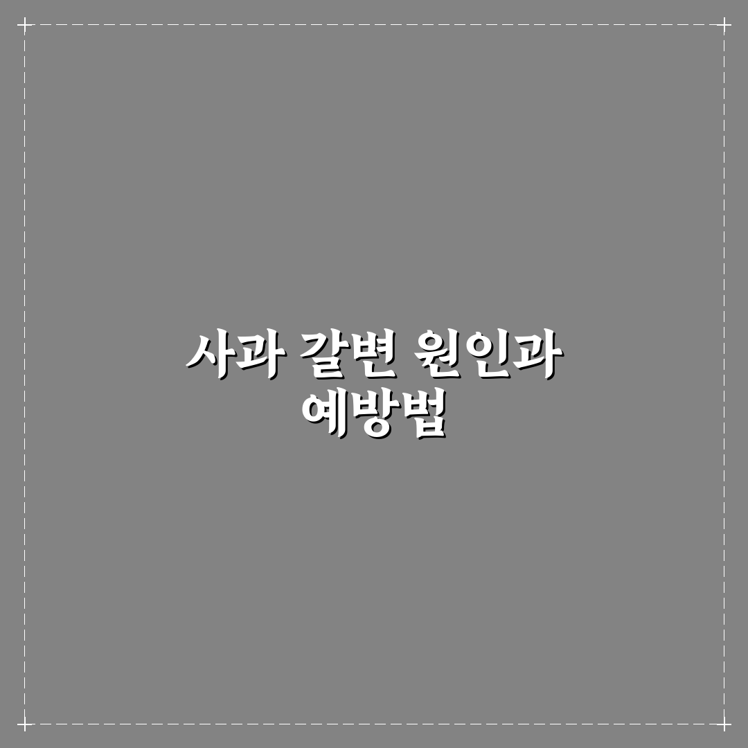 사과 갈변막는법 5가지 기준별 효과 분석과 비교