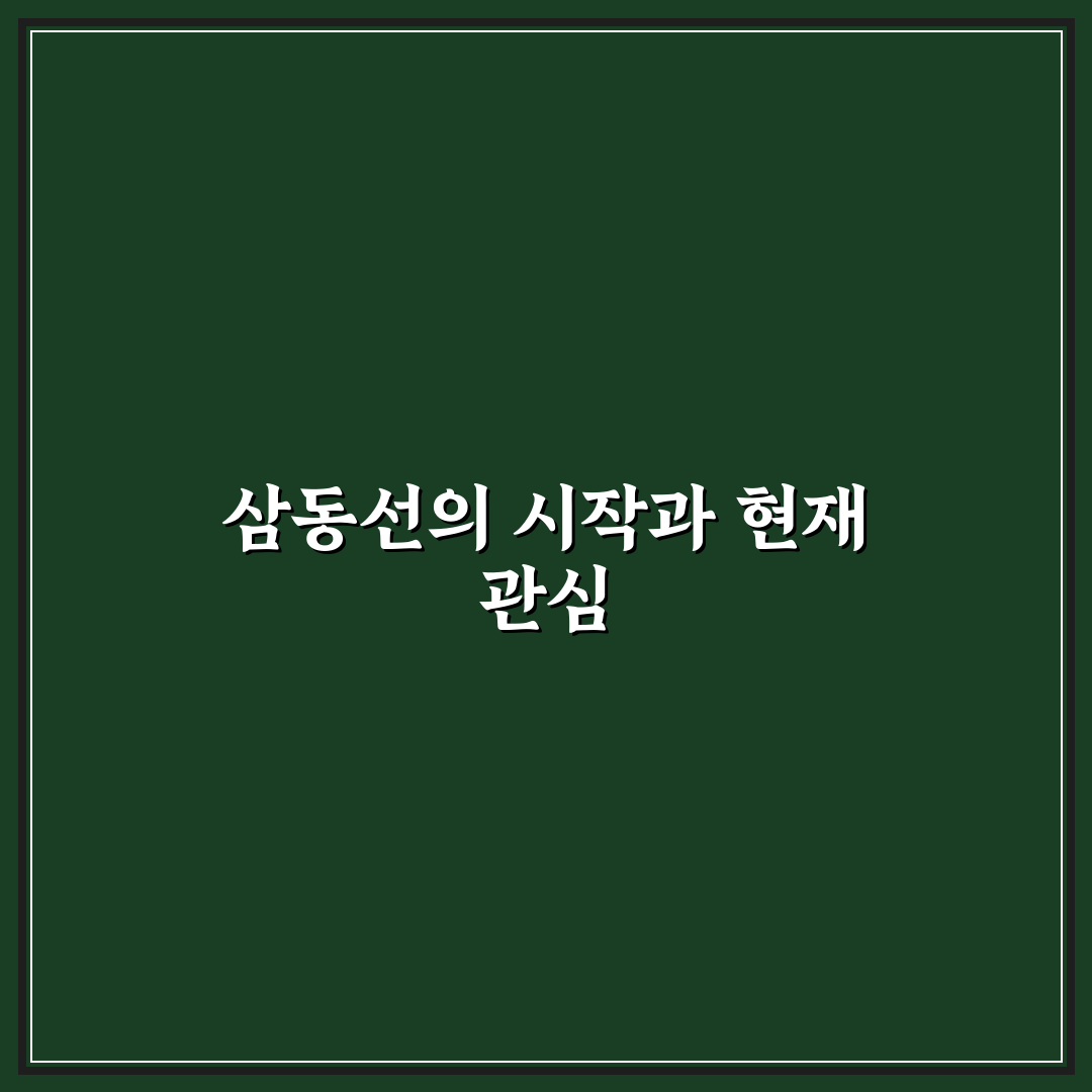 삼동선 비교와 분석: 5가지 기준 총정리 가이드