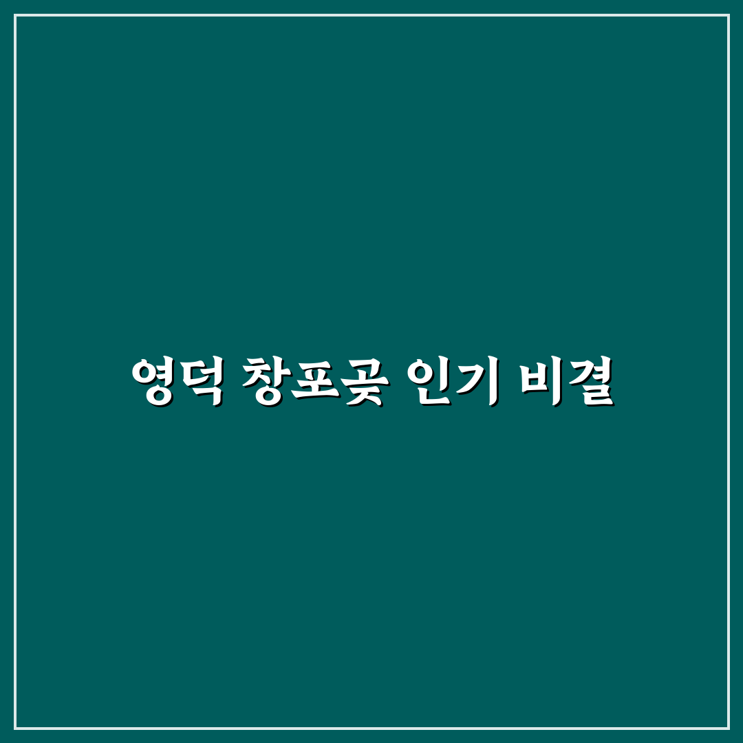 영덕 창포곶펜션 선택 가이드와 주요 비교 기준 5가지