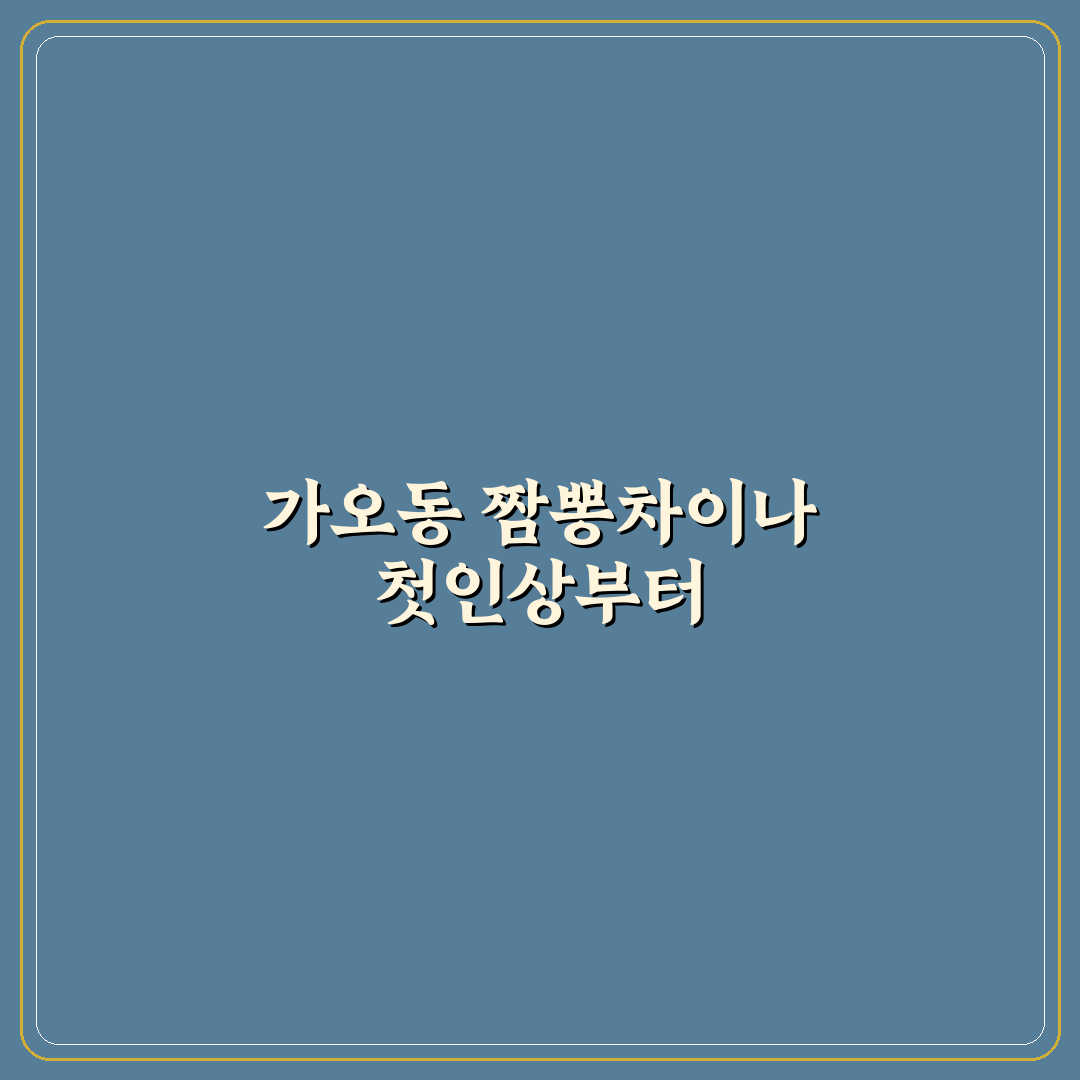 가오동 짬뽕차이나 맛과 서비스 비교 분석 가이드