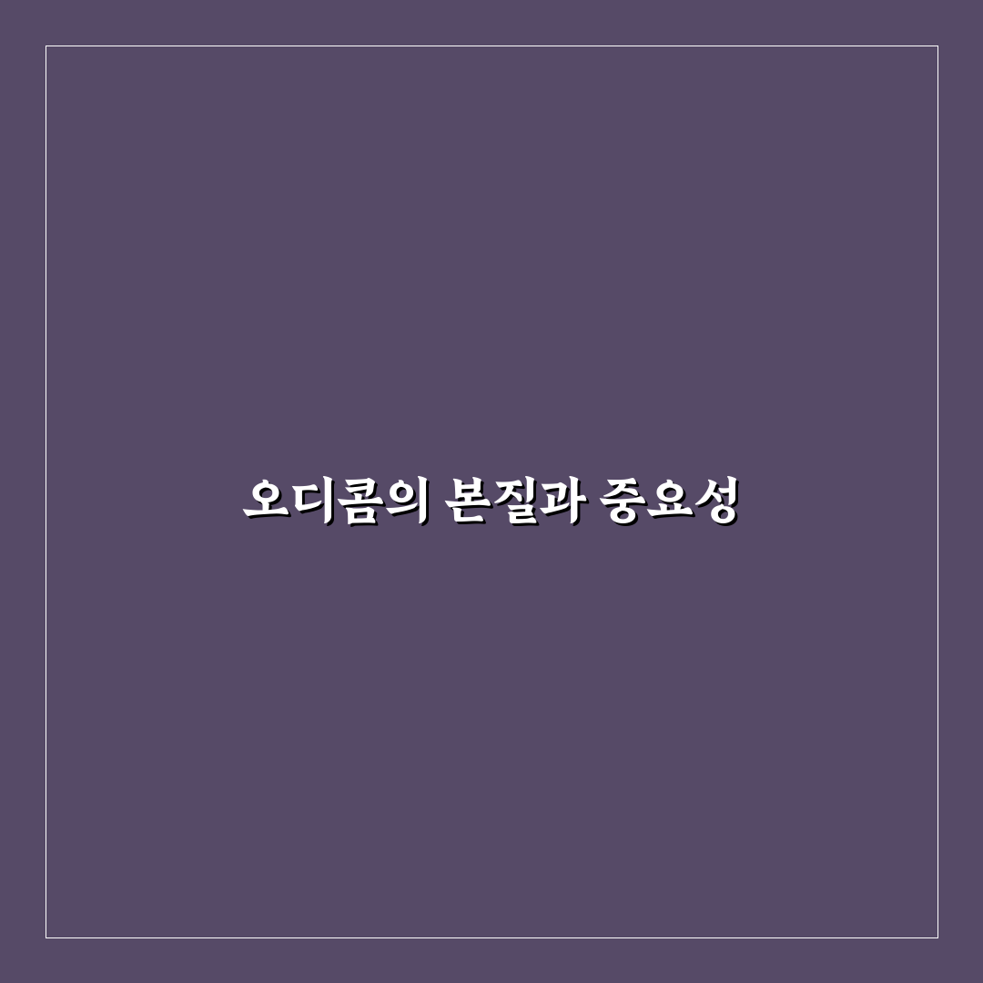 오디콤 비교와 분석으로 본 5가지 선택 기준