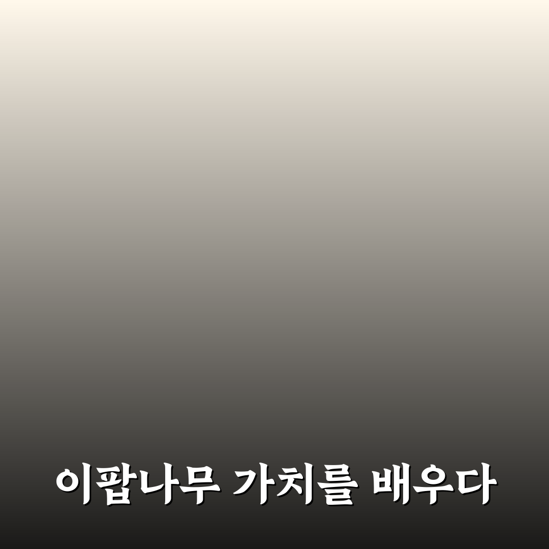 이팝나무 군락지 관리 기준과 보존 전략 총정리