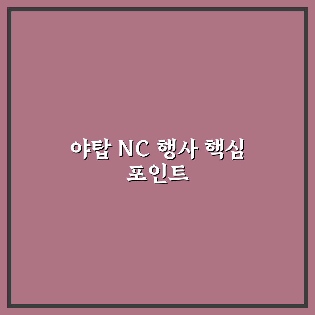 야탑 nc백화점 행사 5가지 체크포인트 분석 가이드