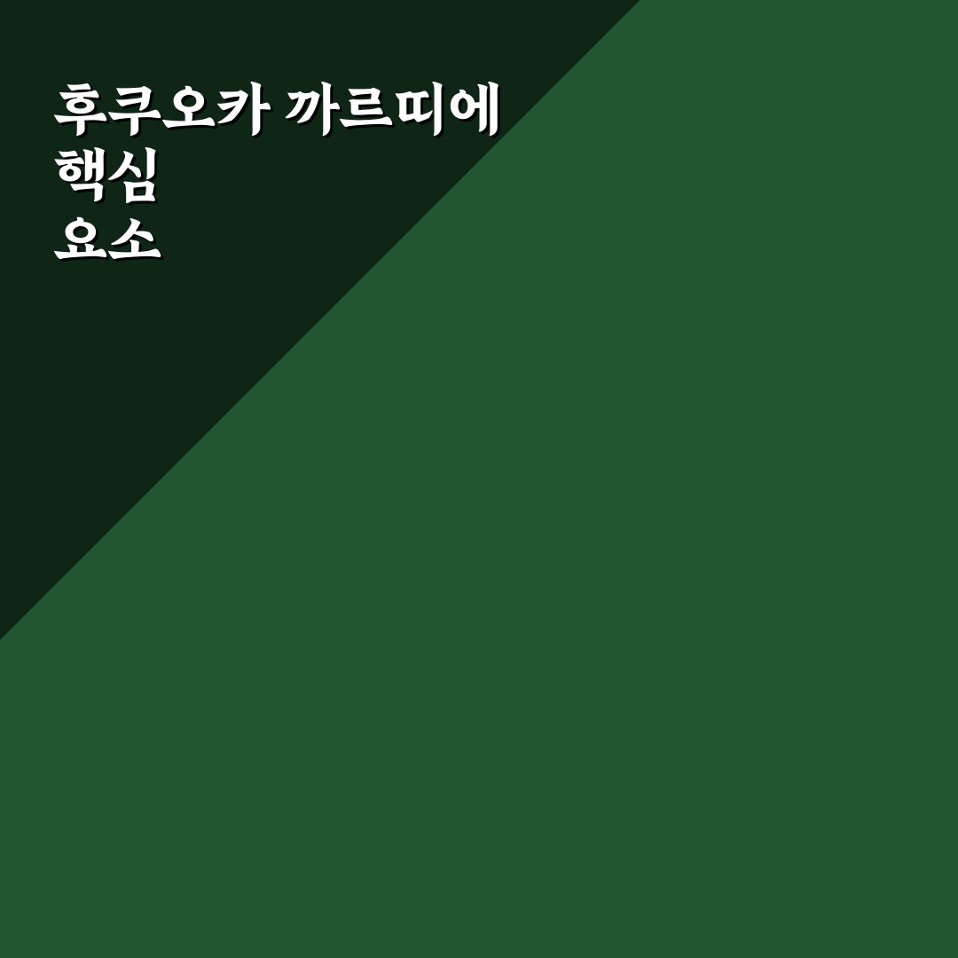 후쿠오카 까르띠에 5가지 비교와 선택 기준 총정리