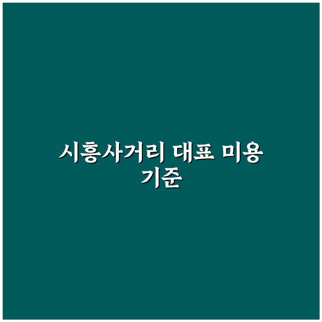 시흥사거리 토리헤어 이용 전 체크포인트 5가지 분석