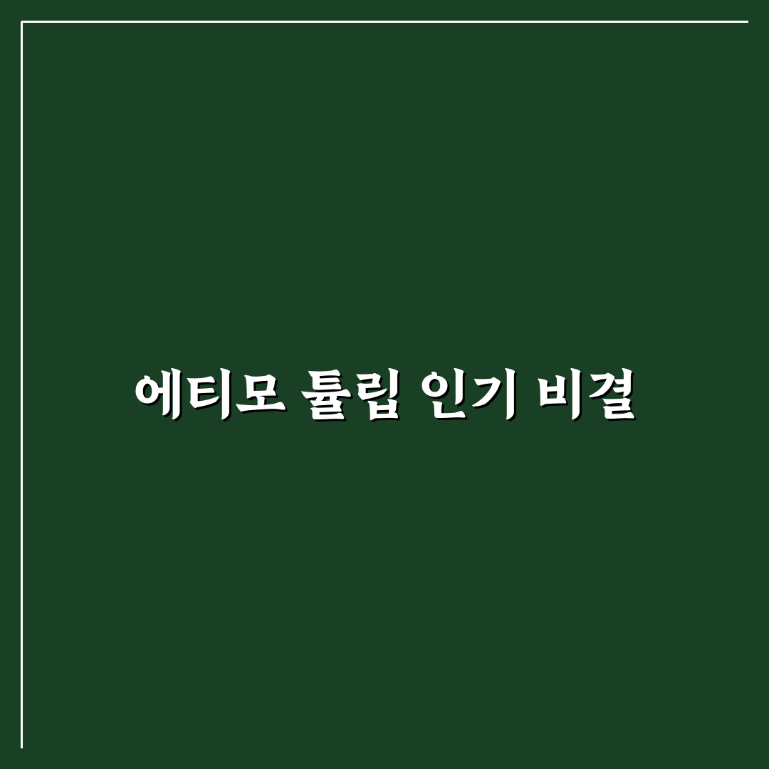 에티모 튤립 코바늘 비교와 선택 가이드 5가지 기준