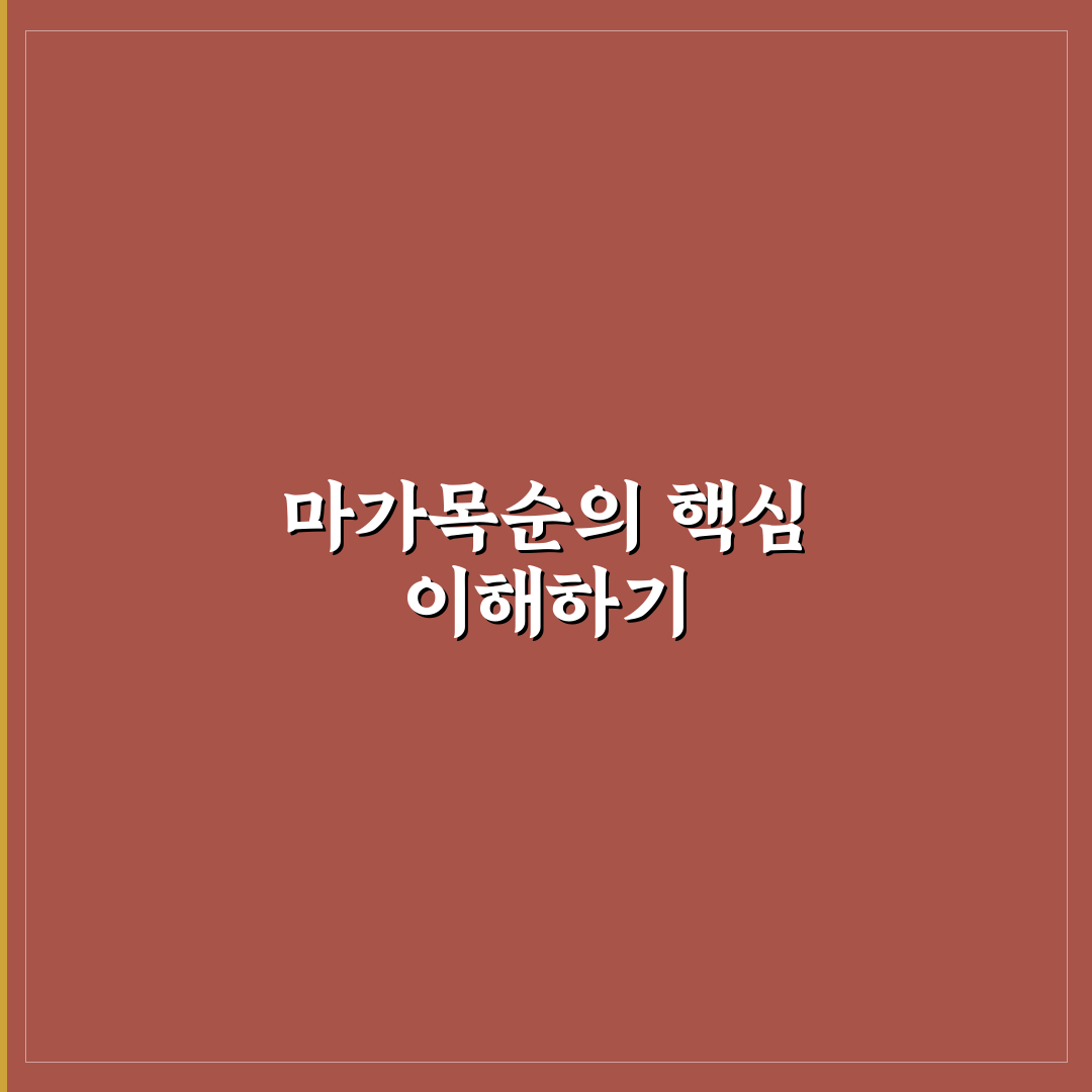 마가목순 비교와 분석 가이드 5가지 기준 총정리