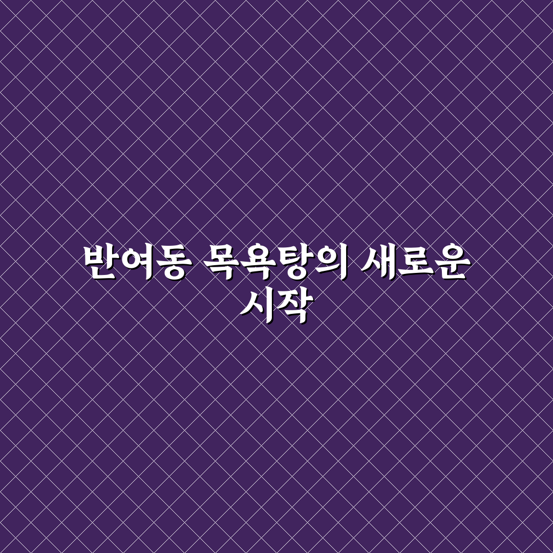 반여동 목욕탕 선택을 위한 5가지 비교 기준 총정리