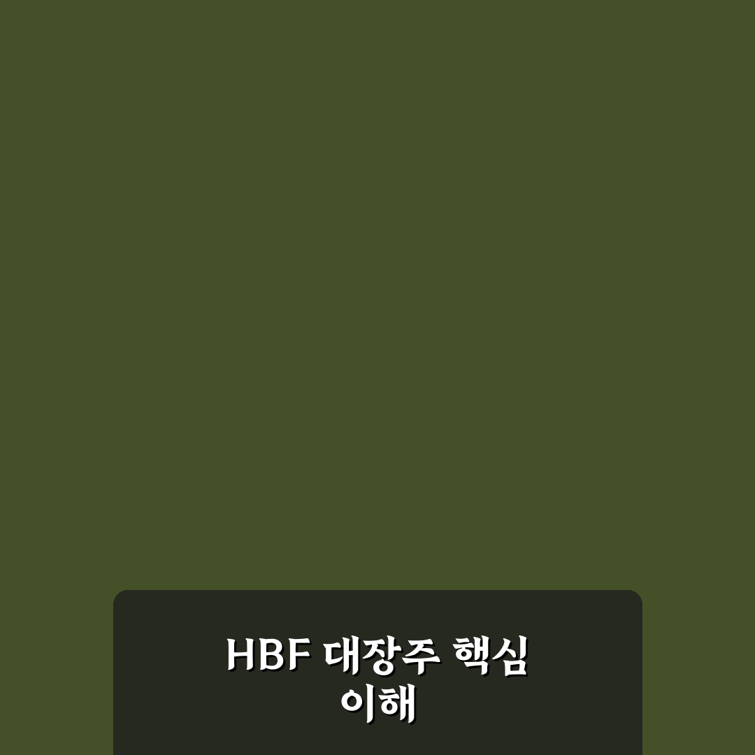 hbf 관련 대장주 투자 기준과 5가지 체크포인트 분석