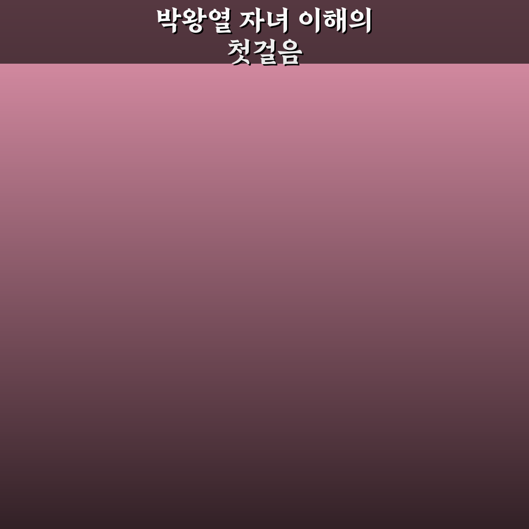 박왕열 자녀 5가지 비교와 성장 배경 분석 가이드